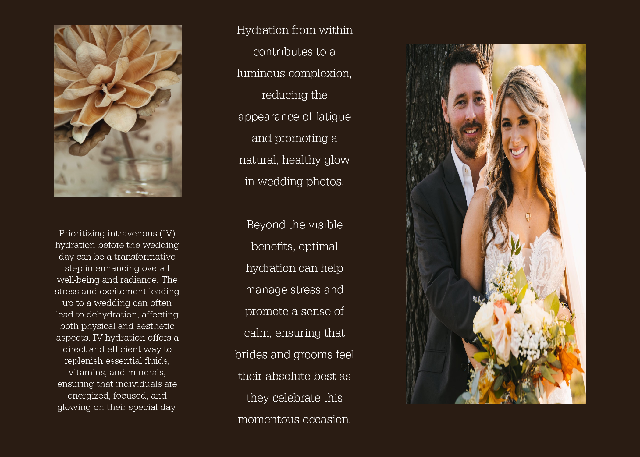 Wedding page for website